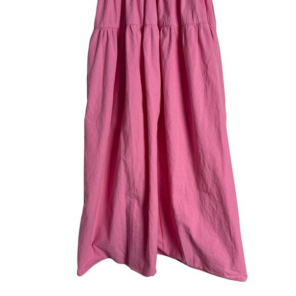 Ciao Lucia Fabia Pink Sleeveless Ruched Barbiecore Party Midi Dress Size Small - Picture 12 of 15